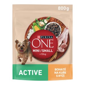 Purina One Mini Active Dog kuře s rýží 800 g