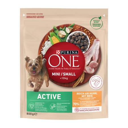 Purina One Mini Active Dog kuře s rýží 800 g