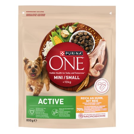 Purina One Mini Active Dog kuře s rýží 800 g