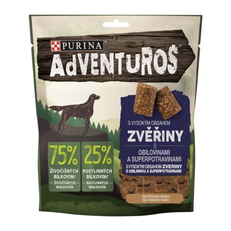 Adventuros s příchutí zvěřiny a brusinkovou šťávou 90 g