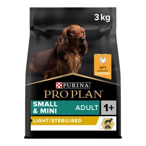 PRO PLAN Small & Mini Adult Light Sterilised granule pro psy kuře 3 kg