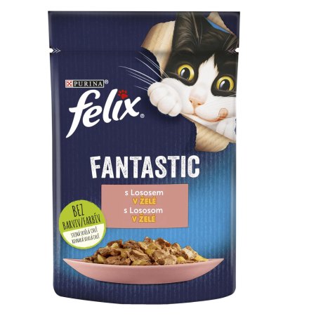 Felix Fantastic kapsička s lososem v želé 26 x 85 g