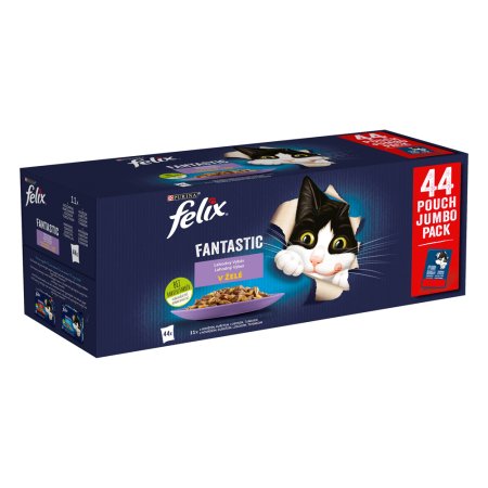 Felix Fantastic kapsička Multipack kuře, hovězí, losos, tuňák 44 x 85 g
