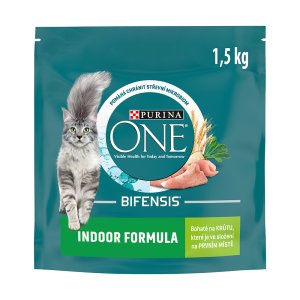 Purina One Bifensis Indoor s krůtím a celozrnnými obilovinami 1,5 kg