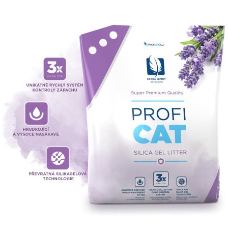 ECO PACK PROFICAT kočkolit Lavender by Nature Extra Fine 8 l 8ks