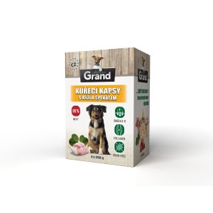 GRAND deluxe kuřecí maso s rýží a špenátem 4 x 300 g