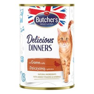Butcher's Cat Delicious jelení v želé konz. 400g