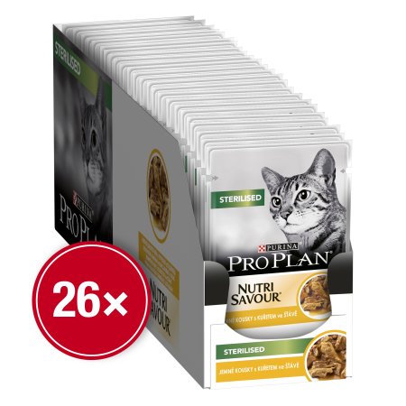 Pro Plan Cat Sterilised kapsička kuře 26 x 85 g