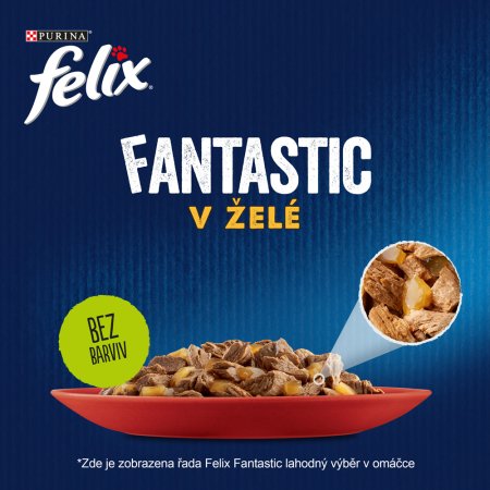 Felix Fantastic Multipack losos/platýs/tuňák/treska v želé 12 x 85 g