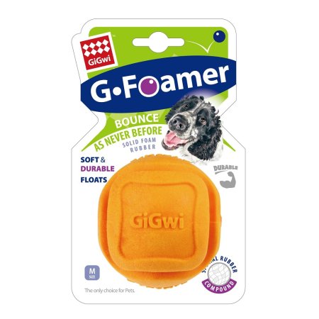 Hračka pes GiGwi Foamer Ball míček z tvrzené pěny oran