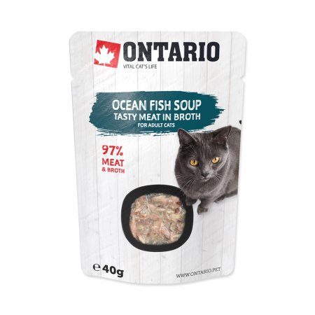 ONTARIO Cat Soup Ocean Fish with vegetables 40 g