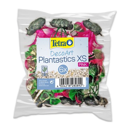 Rostliny TETRA DecoArt Plantastics XS růžové 6 ks