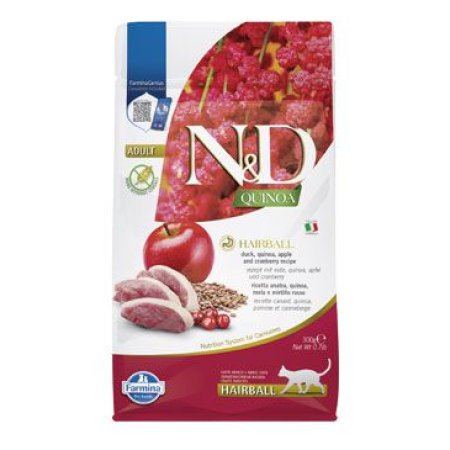 N&D Quinoa CAT Hairball 300g