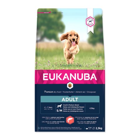 Eukanuba Adult Small & Medium Breed Salmon 2,5 kg