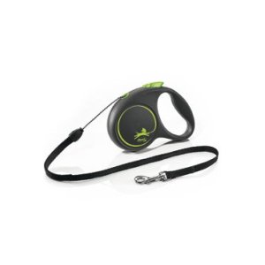 Vodítko Flexi Black Design S lanko 5m/12kg zelená