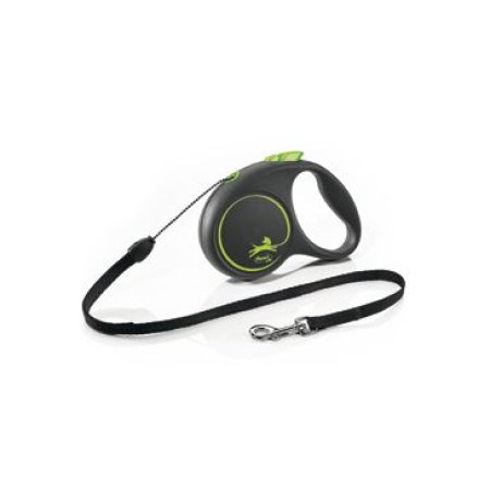 Vodítko Flexi Black Design S lanko 5m/12kg zelená