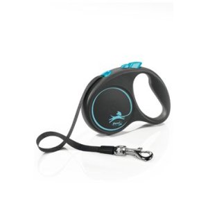 Vodítko Flexi Black Design S pásek 5m/15kg modrá