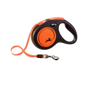 Vodítko Flexi New Neon M páska 5m/25kg oranžová