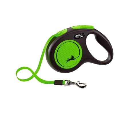 Vodítko Flexi New Neon M páska 5m/25kg green