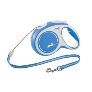 Vodítko Flexi New Comfort M lanko 8m/20kg modrá