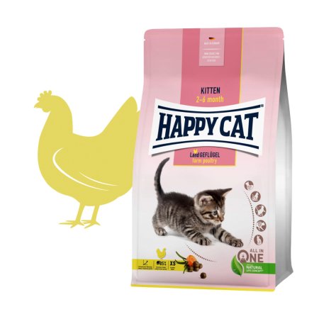 Happy Cat Kitten Land Geflügel 4 kg
