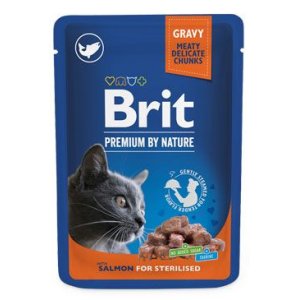 Brit Premium Cat kapsa Salmon for Sterilised 100g