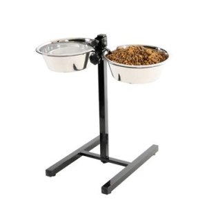 Miska nerez stojan nastavitelný + 2 misky pes 2,75L