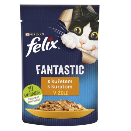 Felix Fantastic kapsička s kuřetem v želé 26 x 85 g