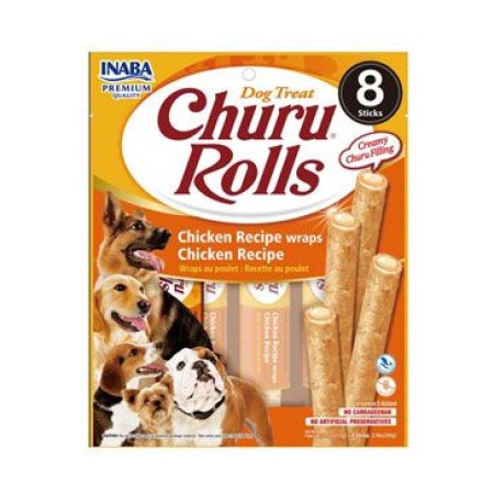 Churu Dog Rolls Chicken wraps Chicken 8x12g