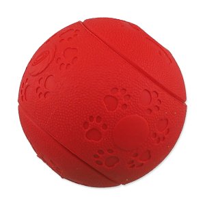 Míček DOG FANTASY na pamlsky červený 6cm