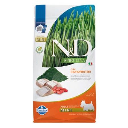 N&D SPIRULINA DOG Adult Mini Herring & Wolfberry 2kg