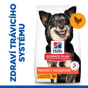 Hill’s Science Plan Perfect Digestion granule pro malé dospělé psy 6 kg