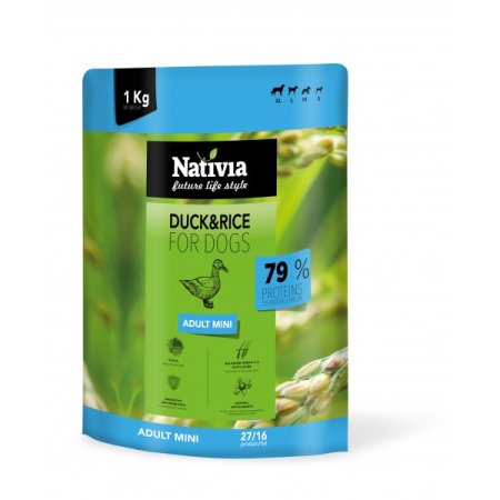 Nativia Dog Adult Mini Duck&Rice 1kg