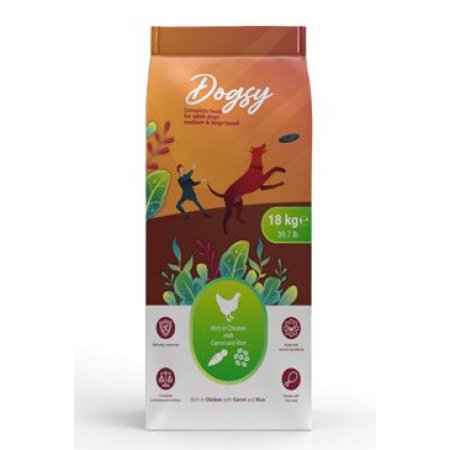 Kraftia DOGSY Adult M/L Chicken & Carrot & Rice 18kg