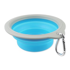 Cestovní miska DOG FANTASY skládací modrá M