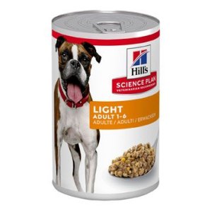 Hill’s Science Plan Light konzerva pro dospělé psy s kuřecím 370 g