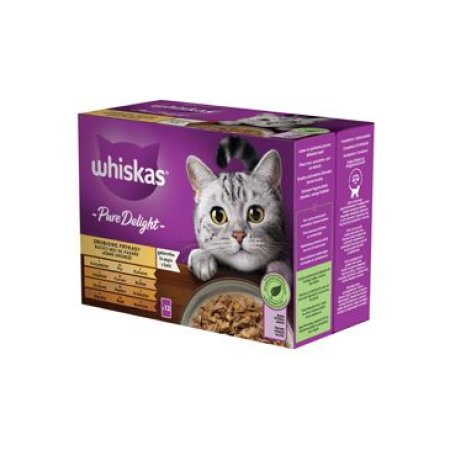 Whiskas kapsička Pure Delight drůbeží výběr v želé 12 x 85 g