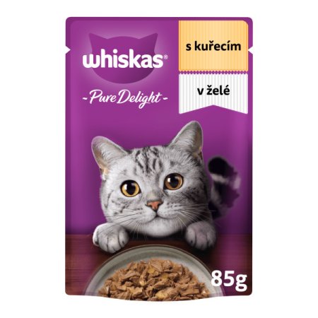 Whiskas kapsička Pure Delight drůbeží výběr v želé 12 x 85 g