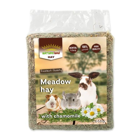 Seno NATURE LAND Meadow Hay s heřmánkem 650 g