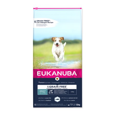 Eukanuba Adult Small & Medium Grain Free Ocean Fish 12 kg