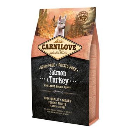 Carnilove Dog Salmon & Turkey for LB Puppies 4kg