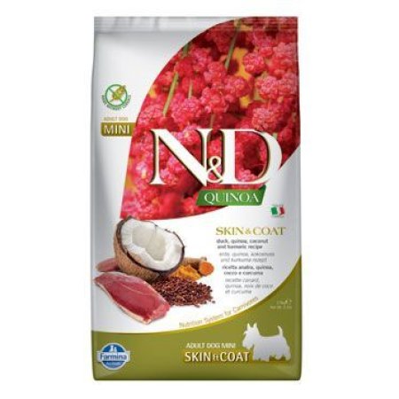 N&D Quinoa DOG Skin & Coat Duck & Coconut Mini 800g