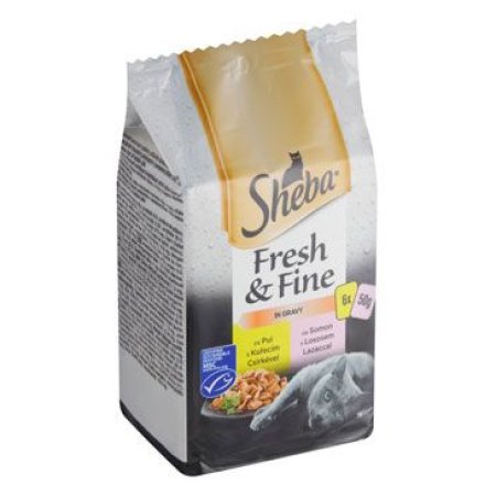 Sheba kapsa Fresh&Fine kuře a losos 6x50g