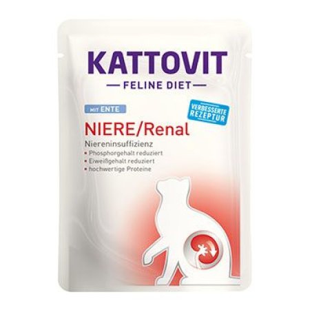 Kapsička KATTOVIT Feline Diet Kidney-diet/Renal duck 85g