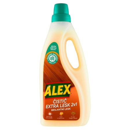 Alex čistič extra lesk 2v1 na dřevo 750 ml