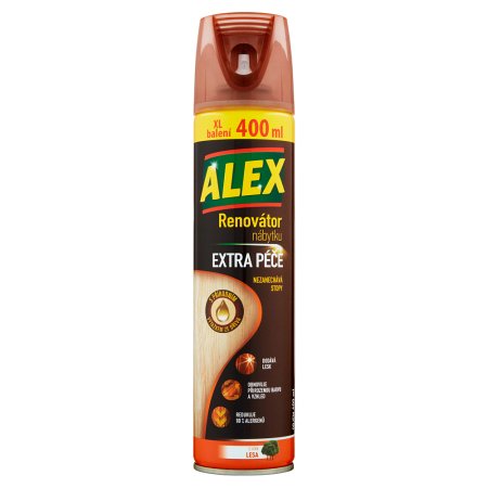 Alex renovátor nábytku extra péče, aerosol 400 ml