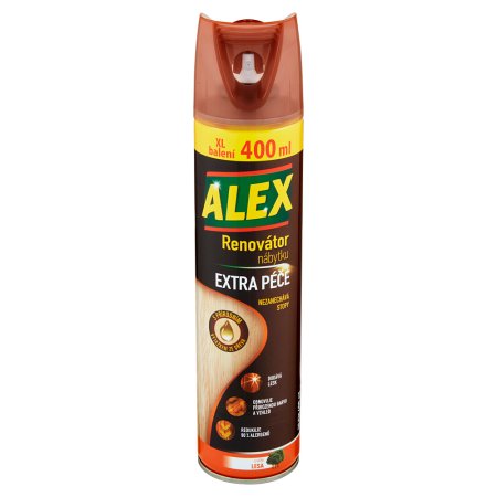 Alex renovátor nábytku extra péče, aerosol 400 ml