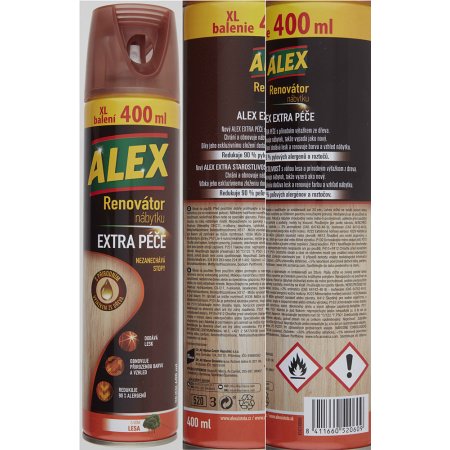 Alex renovátor nábytku extra péče, aerosol 400 ml