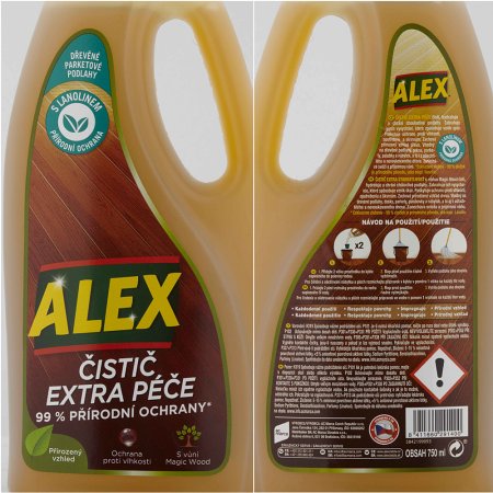 Alex čistič extra péče na dřevo 750 ml