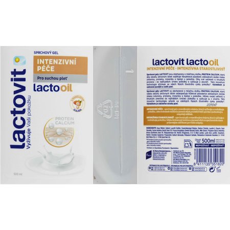 Lactovit Lactooil sprchový gel intenzivní péče 500 ml